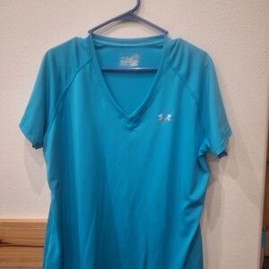 Under Armour Women's Blue V-Neck Top